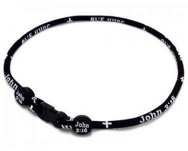  Single Titanium Necklace (John 3:16)