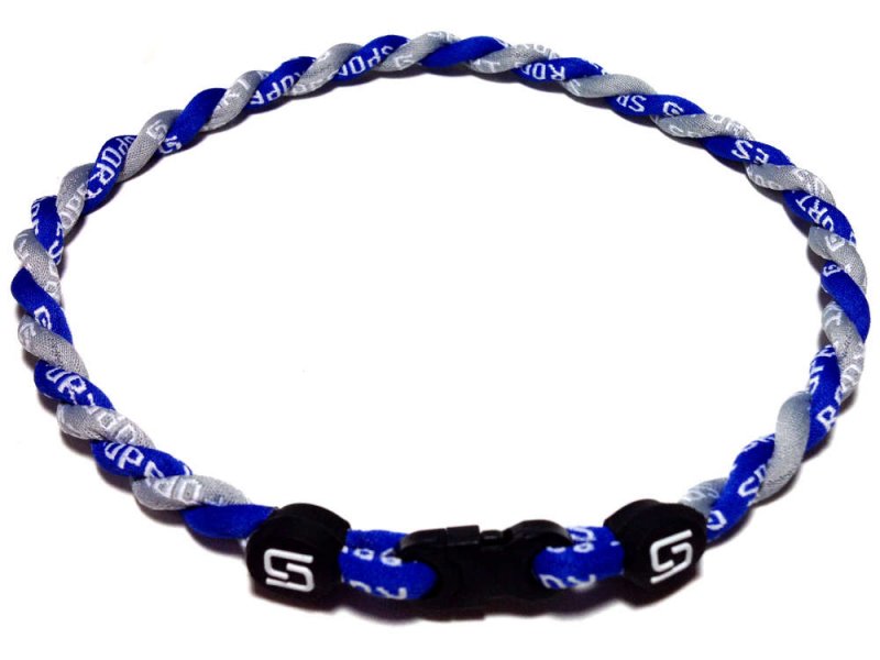  Double Titanium Necklace (Blue/Gray)