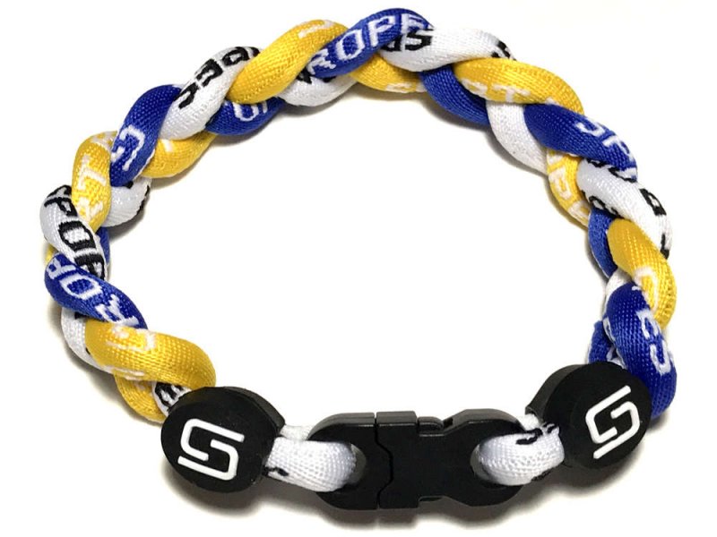  Triple Titanium Bracelet (Blue/Yellow/White)