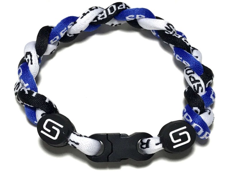  Triple Titanium Bracelet (Blue/Black/White)