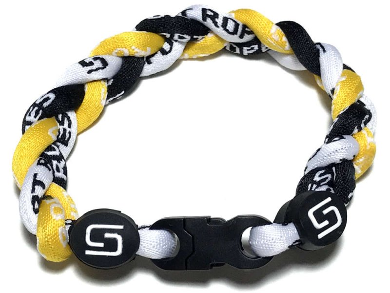  Triple Titanium Bracelet (Yellow/Black/White)