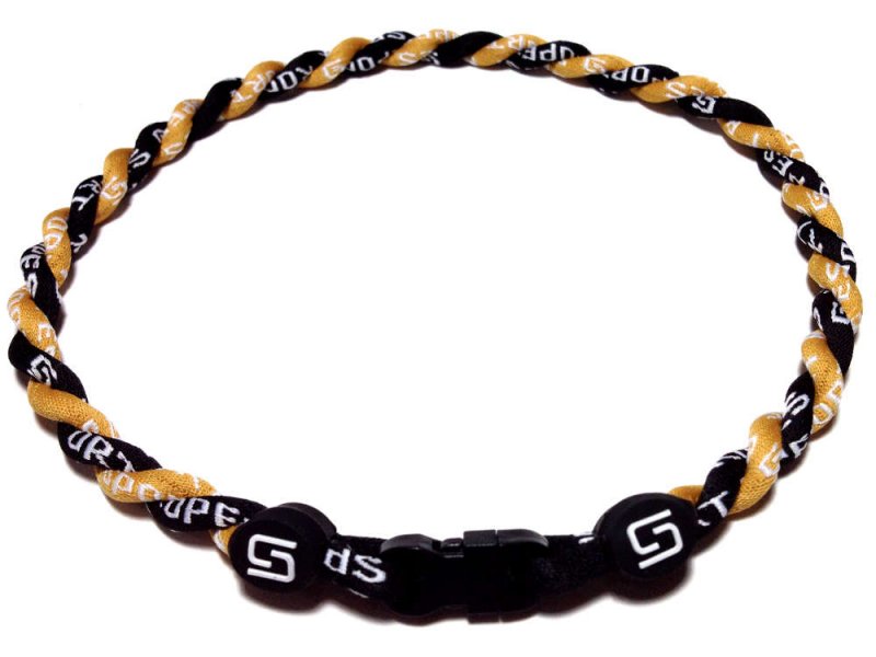  Double Titanium Necklace (Gold/Black)