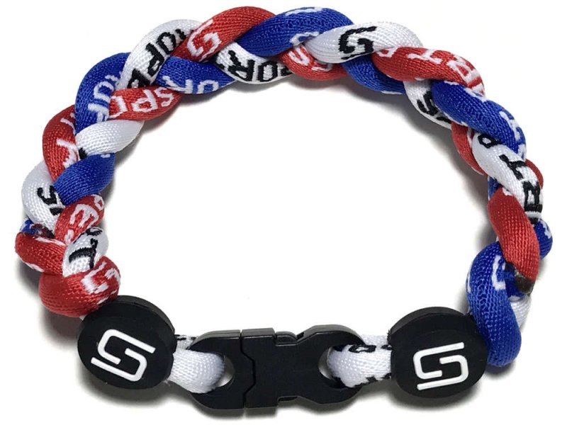  Triple Titanium Bracelet (Red/White/Blue)